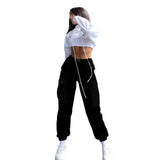 Hight Waist Trousers Camo Cargo Pants Women Sweatpants Casual Sportwear