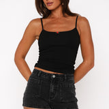 No Flaws Cami Top Black