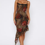 Should Know Better Midi Dress Exotic Rose