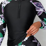 Rash Guard Shorts Drawstring Two Piece Set