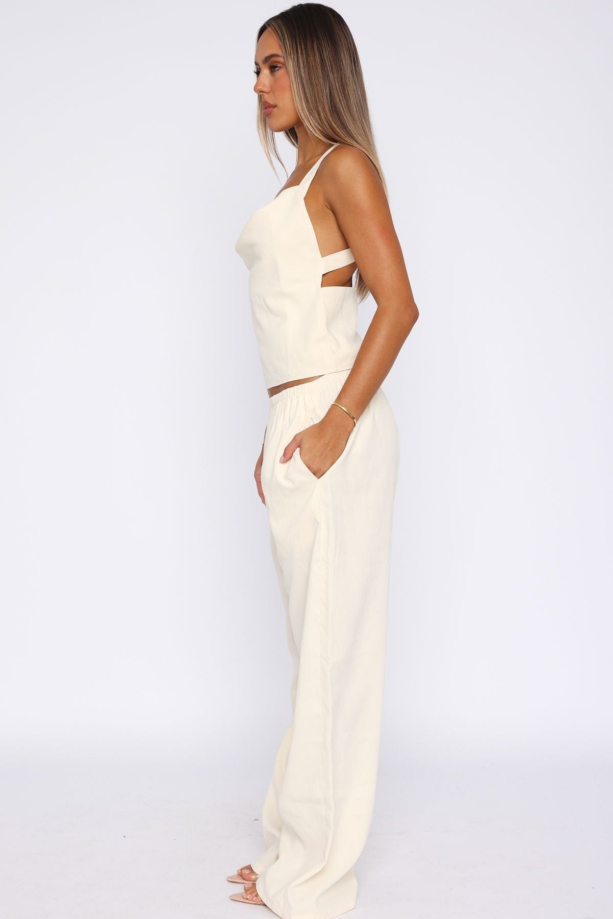 Take A Stance Pants Off White