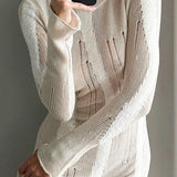 Ruth Splicing Textured Knit Maxi Dress