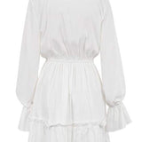 Sharon V-neck Ruffle Mini Dress