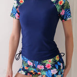 Short Sleeve Surf Suit Two Piece Set