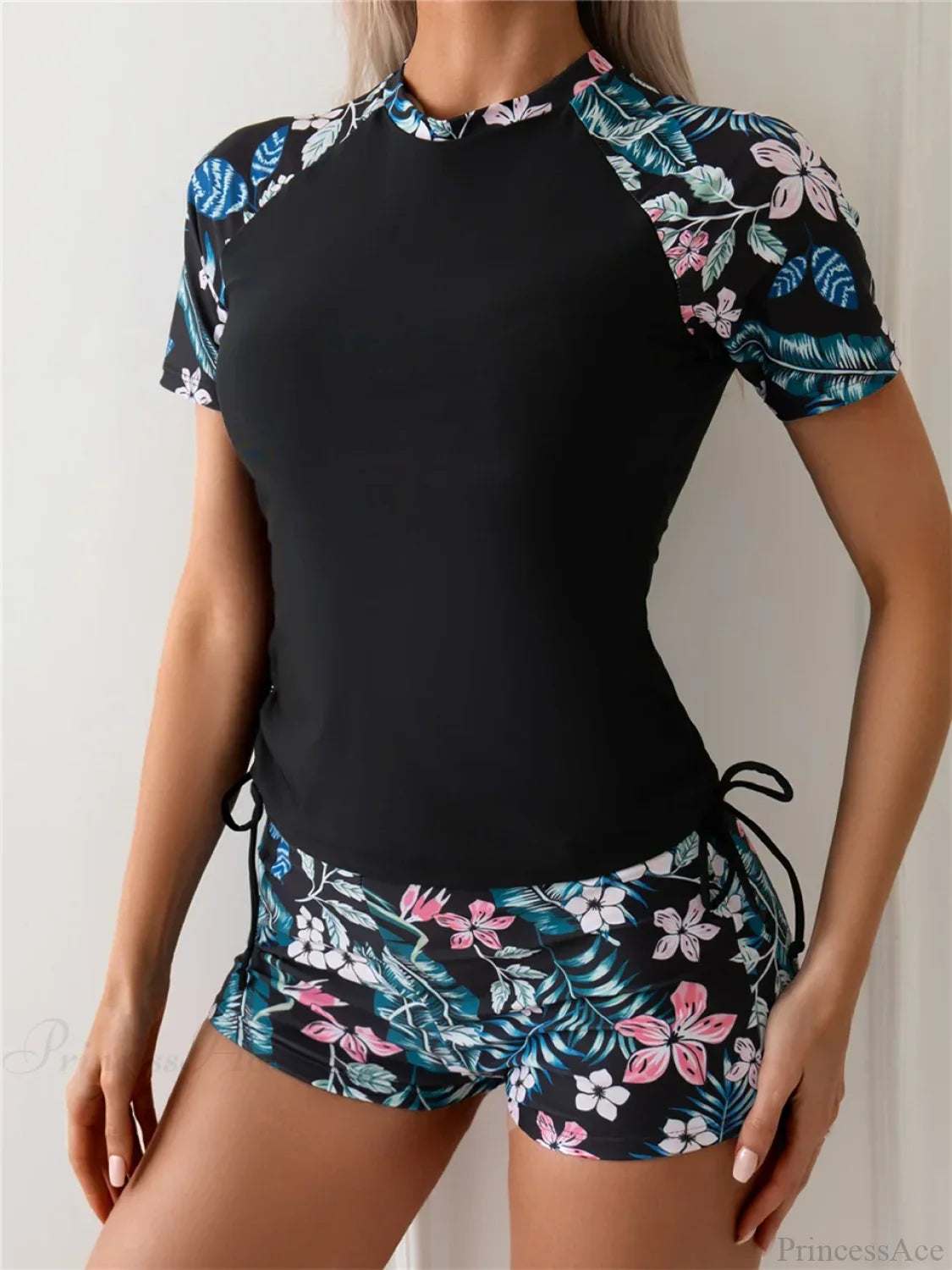Short Sleeve Surf Suit Two Piece Set