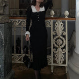 Sicily Ruffle Pearl Midi Knit Dress