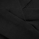 Solid Color Dress Long Sleeve Large V-neck Bandage Dress