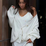 Solid Minimalist Sheer Long Sleeve Sweater