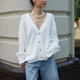 Solid Minimalist Sheer Long Sleeve Sweater