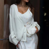 Solid Minimalist Sheer Long Sleeve Sweater