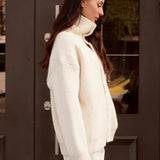 Solid Turtleneck Loose Lazy Sweater