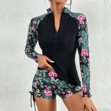 Sport Surfsuit Shorts Rash Two Piece Set