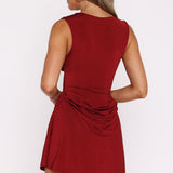 Guest Of Honour Mini Dress Dark Red