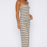Take Care Of Me Pants Khaki Stripe