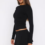 Hard To Please Mini Skort Black