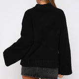 Winter's Chill Knit Sweater Black
