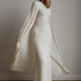Vintage Knit Cardigan and Sleeveless Dress Two Piece Set