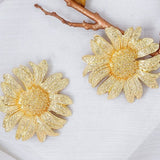 Vintage Sunflower Drop Earrings