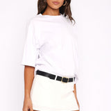 Selfish Behaviour Mini Skort White