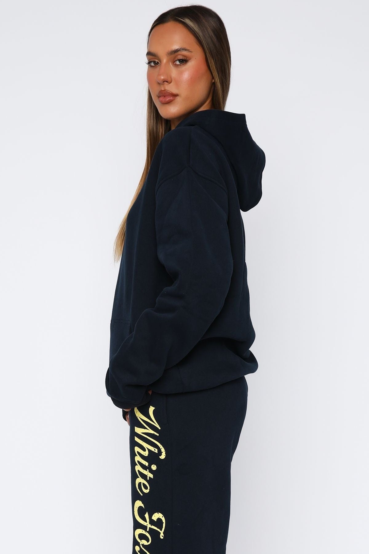 The Good Life Back Graphic Oversized Hoodie Navy
