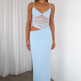 Call Me Up Maxi Dress Blue