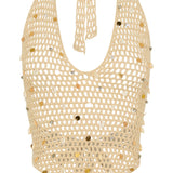 Dance With You Crochet Top Sand