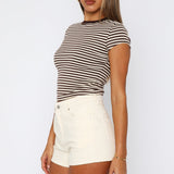 Emerson Denim Shorts Cream