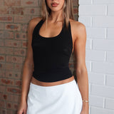 Hard To Please Mini Skort White