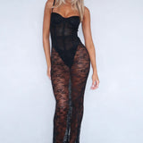 In The Atmosphere Lace Dress Black