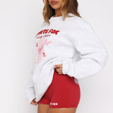 Lucky Thirteen Charise Booty Shorts Red