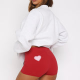 Lucky Thirteen Charise Booty Shorts Red