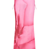 Luminous Maxi Skirt Blush Bloom
