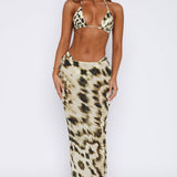 Luminous Maxi Skirt Gilded Touch