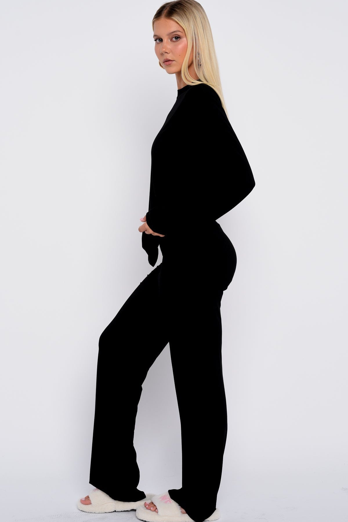 Slow Life Pyjama Pants Black