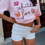 Honeymoon Lace Shorts White