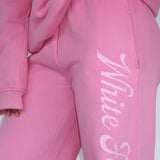 The Good Life Wide Leg Sweatpants Pink