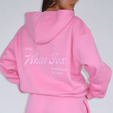 The Good Life Back Graphic Oversized Hoodie Pink