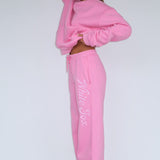The Good Life Wide Leg Sweatpants Pink
