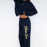 The Good Life Wide Leg Sweatpants Navy