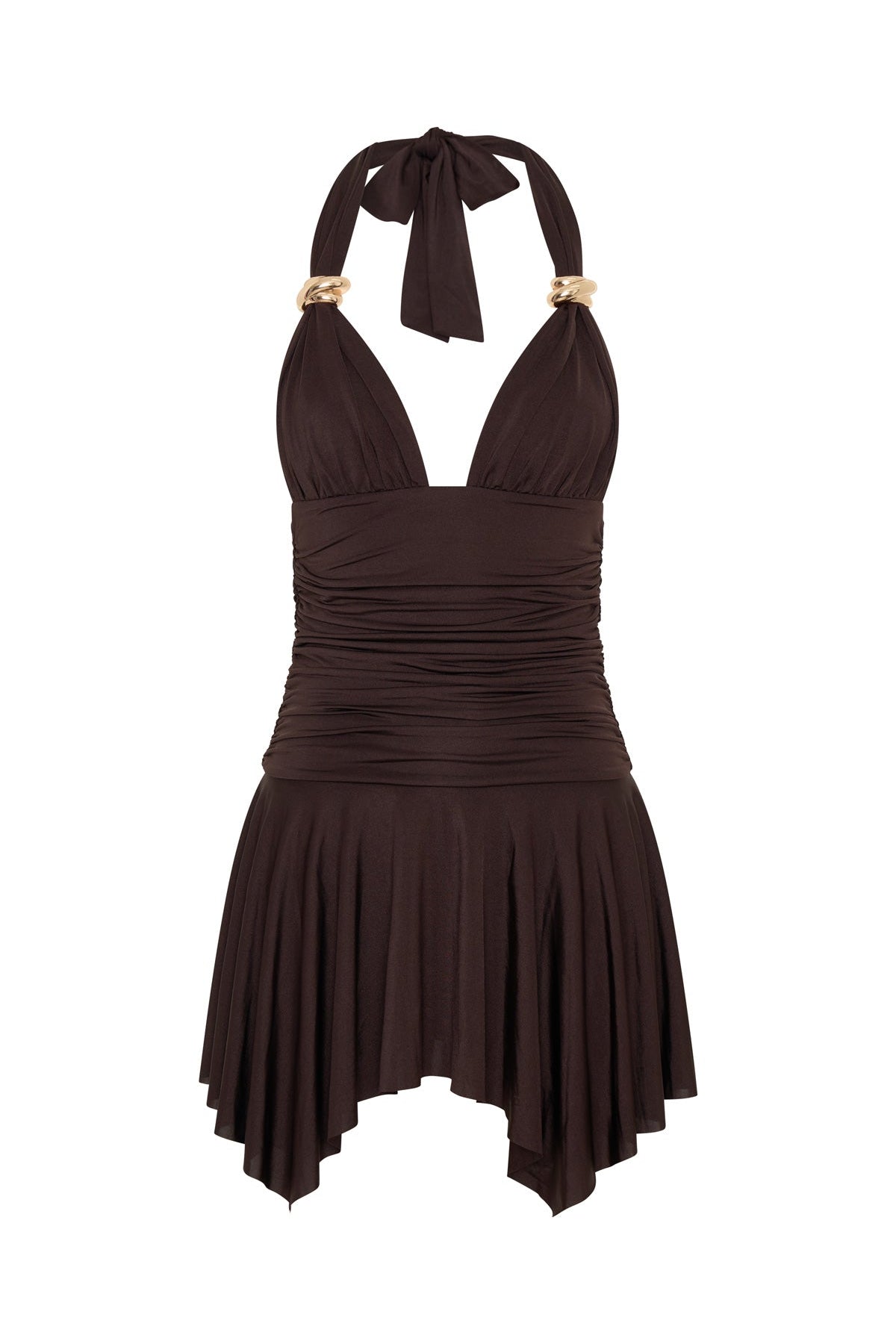 Use Somebody Mini Dress Chocolate