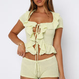 Cool It Crochet Shorts Lime