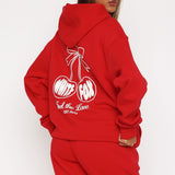 Love Of My Life Oversized Hoodie Red