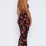 Put You First Maxi Dress Terracotta Floral