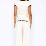 Palm Springs Edition Track Pants Cream