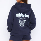 High Above Oversized Hoodie Navy