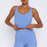 Keep Up High Waisted Shorts 4" Blueberry