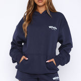 High Above Oversized Hoodie Navy