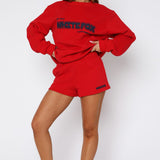 Give It A Try Lounge Shorts Red