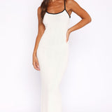 Came A Long Way Crochet Maxi Dress White