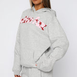 From The Archives Jaxx Oversized Hoodie Dark Grey Marle